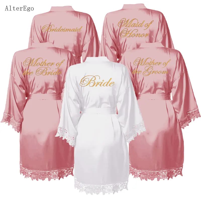 Short Dresses Embroidered Wedding Dress Bridal Embroidered Bridesmaid Dress Ladies Sexy Night Dress in Lace Sleepwear