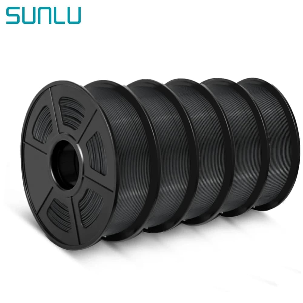 Filament for 3D Printer SUNLU PETG/PLA+/PLA Opaque/PLA Metallized 5KG 1.75mm Wrap Ordered Pack Vacuum Printing Material 3D Printing Fast Shipping