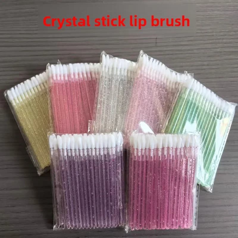 Set di 50 applicatori per labbra e pennelli per ciglia, strumenti per il trucco per rossetto, mascara, lucidalabbra, extension labbra e applicazione ciglia