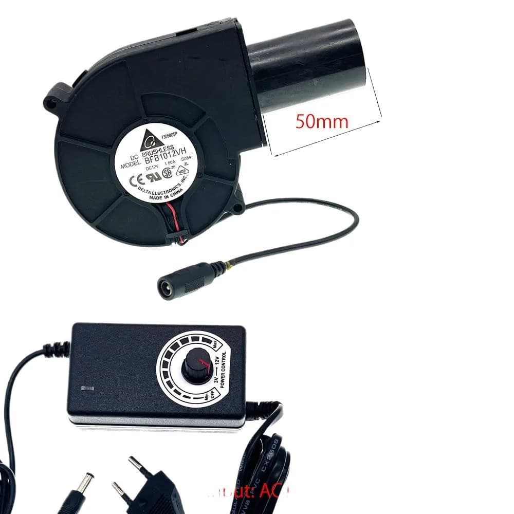 Per Delta BFB1012VH 9733 Turbo Ventilatore Centrifugo Ventilatore 12V 1.80A Ad Alta Velocità con Regolatore di Velocità Variabile per il Raffreddamento FAI DA TE