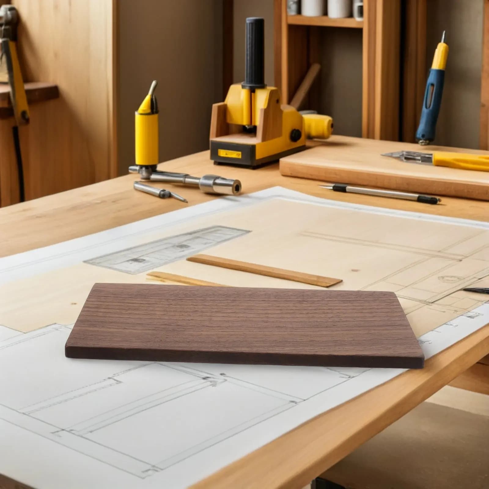 2 Pezzi di Tavole in Legno di Noce Nero, Fogli di Impiallacciatura Naturale in Noce, Fogli di Compensato Spesso per Fai-da-Te, Forniture per Artigianato in Legno, Taglio e Incisione
