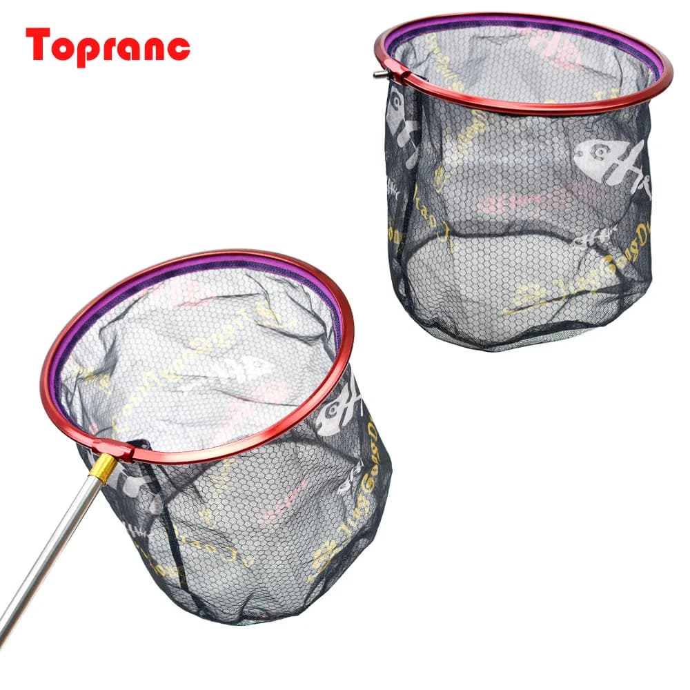 1 pz lega di alluminio nylon gomma carpa pesce atterraggio manico pieghevole veloce rete da pesca sul ghiaccio guadino pieghevole per pesca a mosca