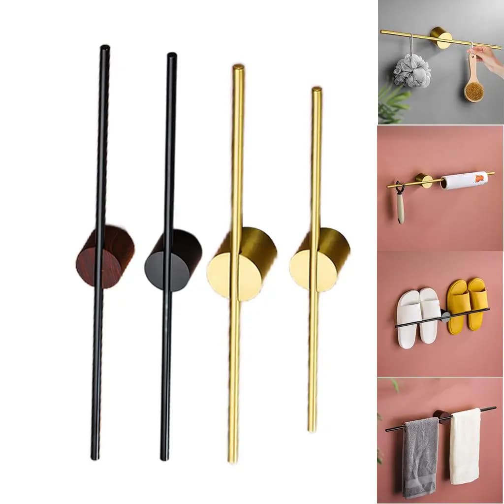 Portasciugamani da parete regolabile salvaspazio da 40/50 cm per balcone, soggiorno, cucina dell'hotel e casa