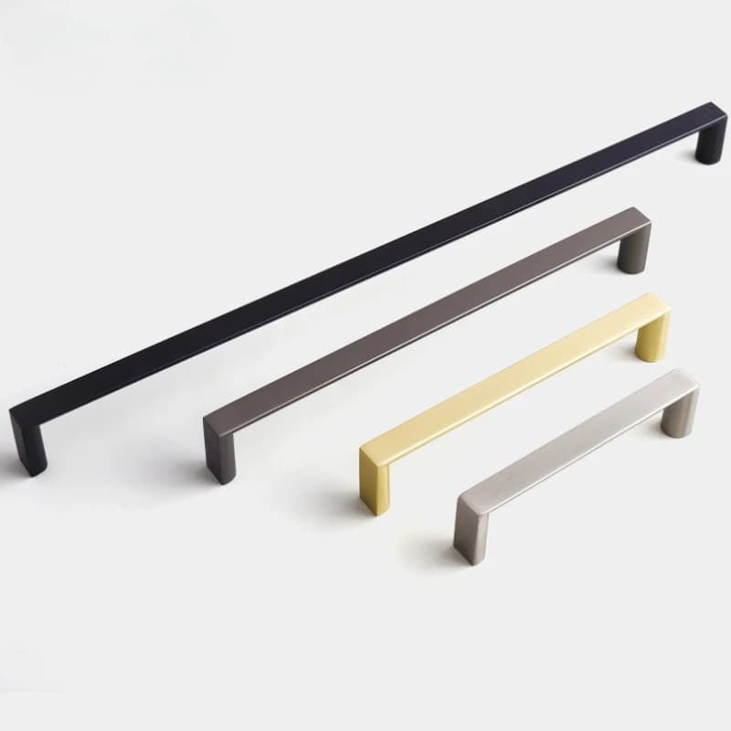 Manopola per armadietto del comodino dell'armadio da cucina moderna e minimalista, maniglia lunga, maniglia lunga, in lega di zinco dorata