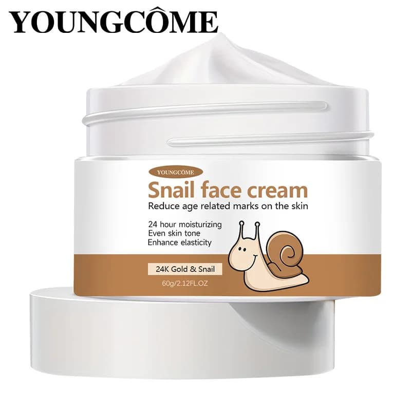YOUNGCOME Snail Essence Cream Collagen Antiwrinkles Skin Care of Face Hydrating Hyaluronic Acid Hydrating Nutrient Whitening
