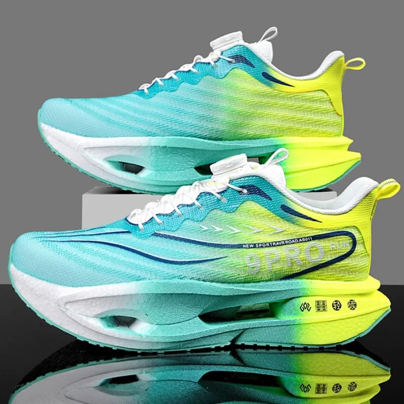 Scarpe da Corsa Specializzate per Maratona, Sneakers Atletiche con Piastra in Carbonio, Traspiranti, Ultraleggere, Comode, Ammortizzate e Stabili per Uomo e Donna