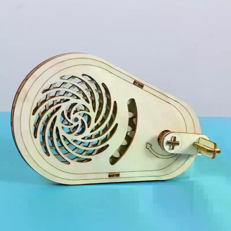 Wooden Optical Illusion Spinner Kit STEM Education Science Experiment Toy For Kids Handmade Science Experiment Assembly Kit DIY