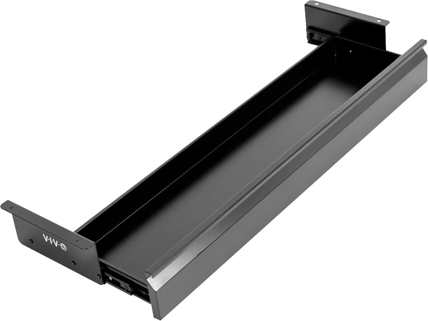 Cassetto estraibile sotto scrivania da 33 pollici senza rivestimento, organizer per ufficio domestico, nero, DESK-AC03A-33B