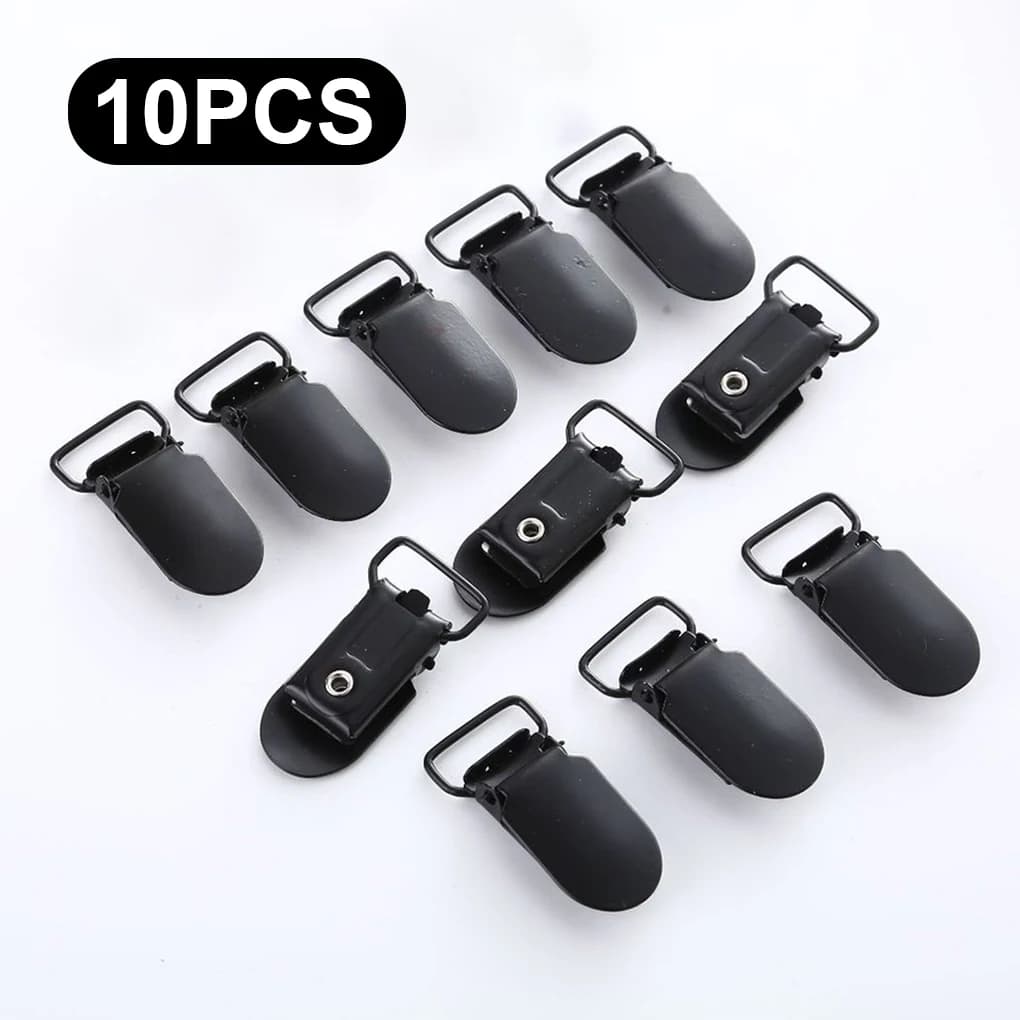 10/20PCS Solid Black Brake Clamps 14mm To Fashion Bretella Buckle For Easy And Professional Sewing