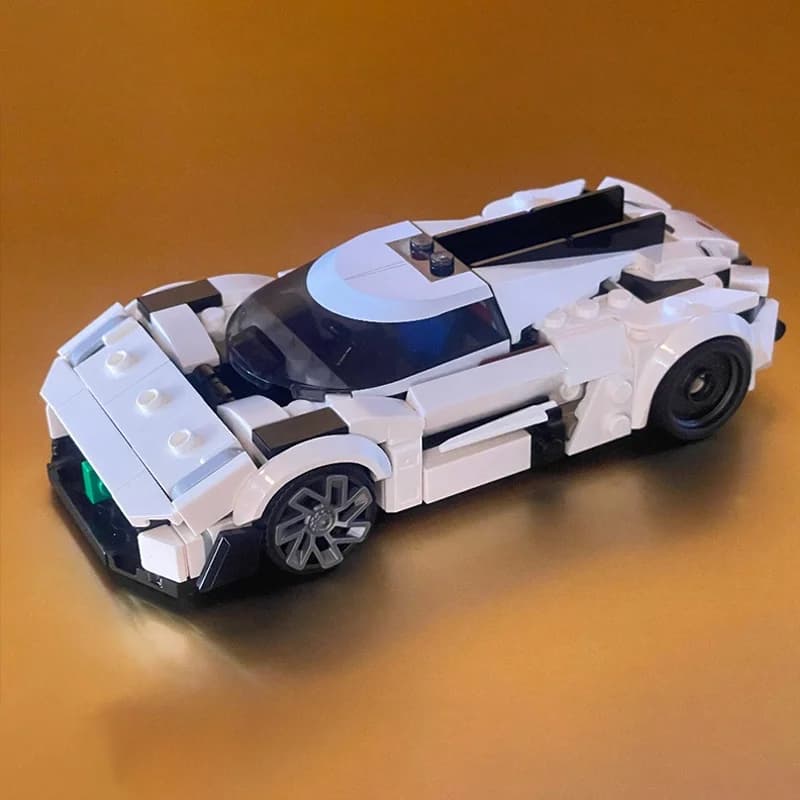 Set di Costruzioni MOC City Champions Jesko Absolut, 239 Pezzi, Modello Ispirato, Gioco Creativo DIY, Regalo di Natale