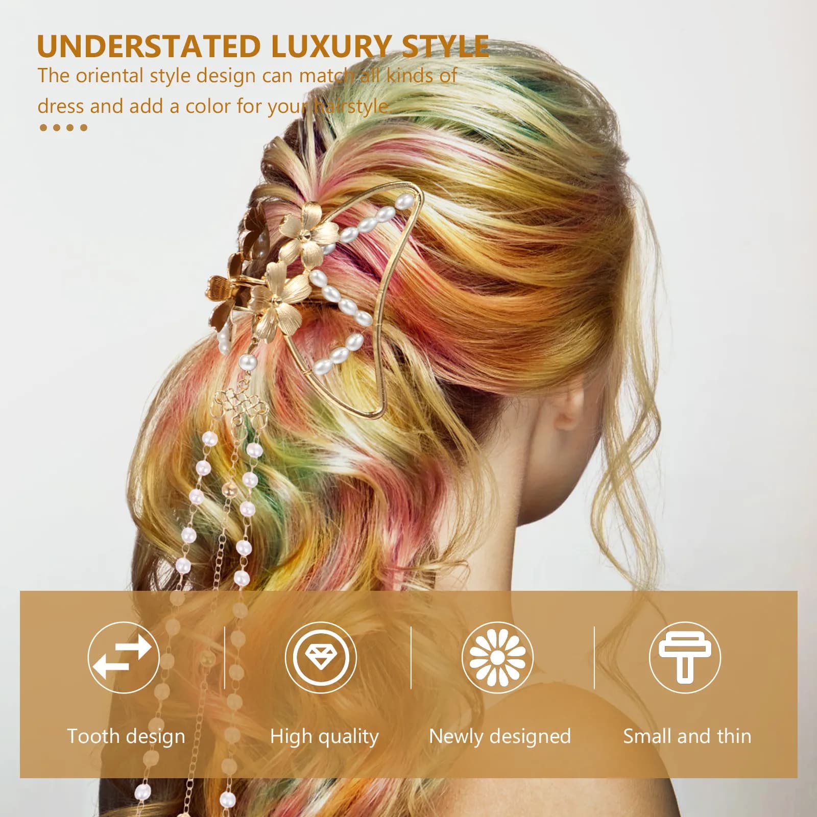 Fermaglio per capelli a forma di farfalla in lega, accessorio per capelli da donna alla moda, stile lusso discreto per servizi fotografici premaman