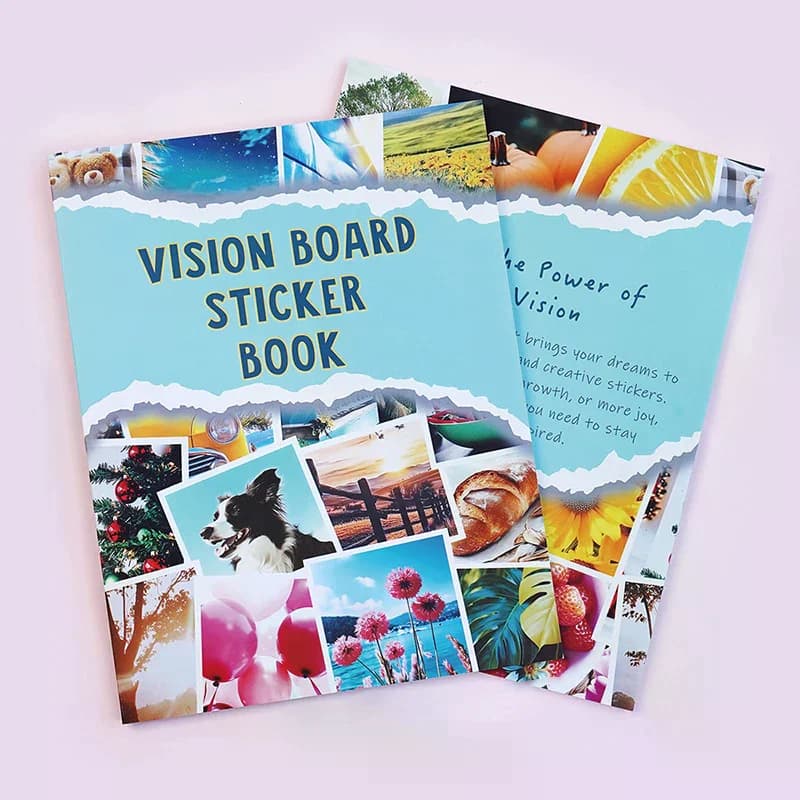 Vision Board Sticker Book - Vision Board Kit & Supplies, With Motivational Images & Quotes For Women, Scrapbook Supplies