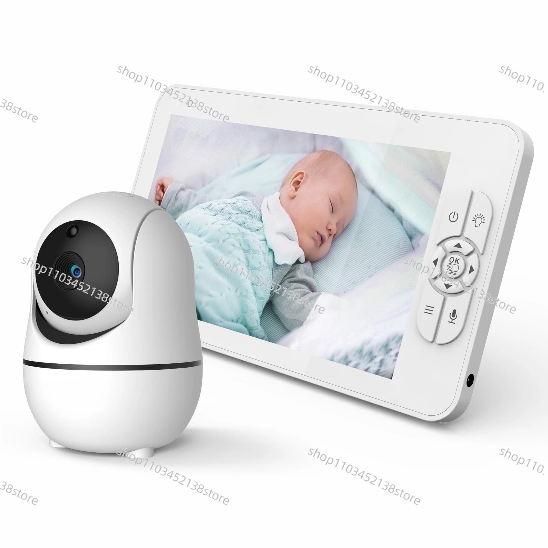 Baby monitor ad alta definizione da 7 pollici 1080p per la cura del bambino