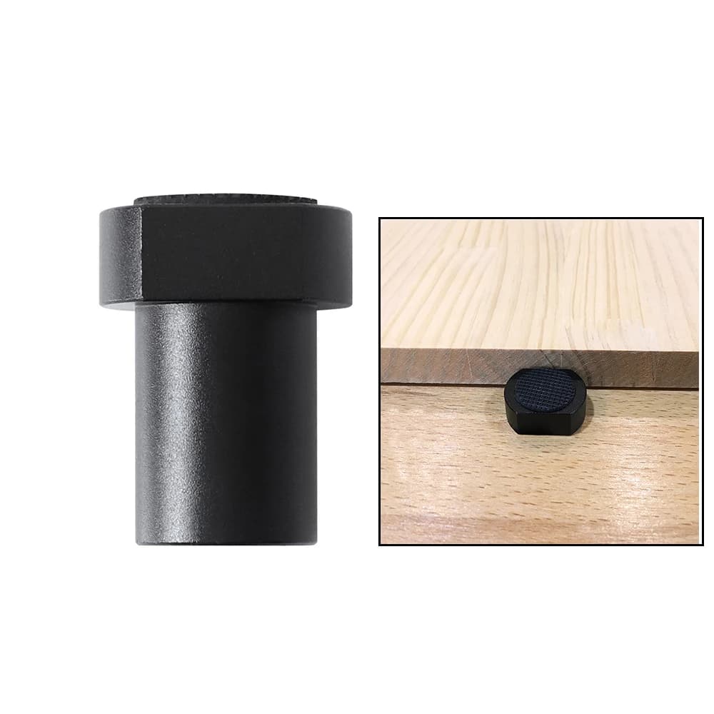 20mm Lega di alluminio Banco da lavoro Peg Freno Ferma Morsetto da banco Tavolo per la lavorazione del legno Limite Blocco Banco da lavoro Officina Tenone Stopper