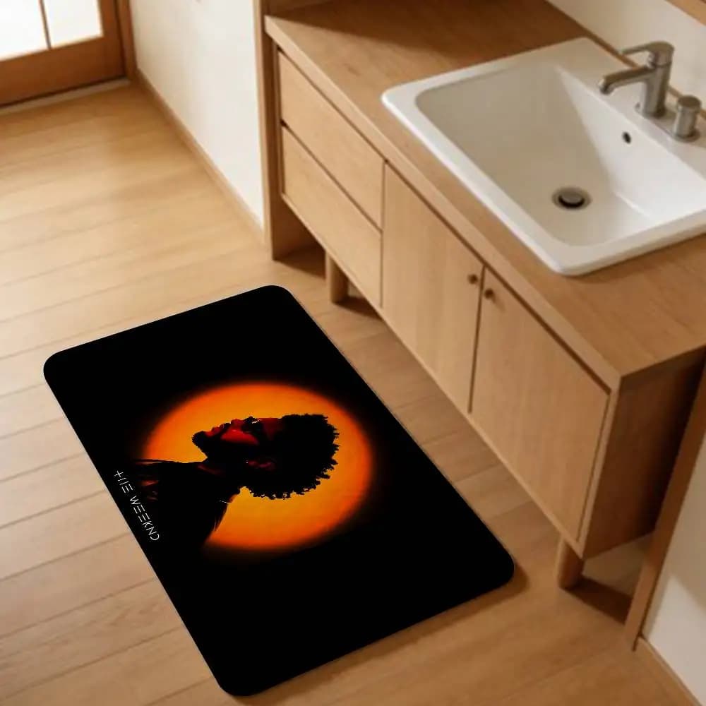 Tappetino per porta Rapper The Weeknd XO, stile nordico, per camera da letto, soggiorno, balcone, antiscivolo, Alfombra