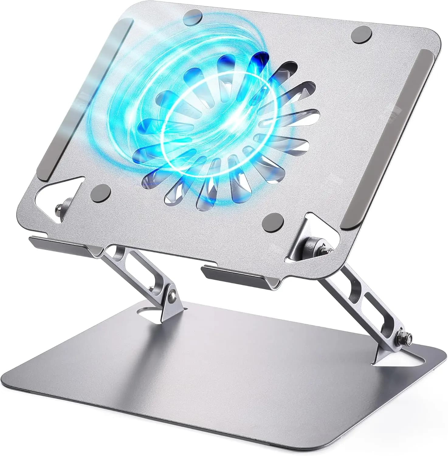 Base di Raffreddamento per Laptop Silenziosa con Hub USB, Supporto Regolabile per Notebook da Gaming Fino a 16 Pollici