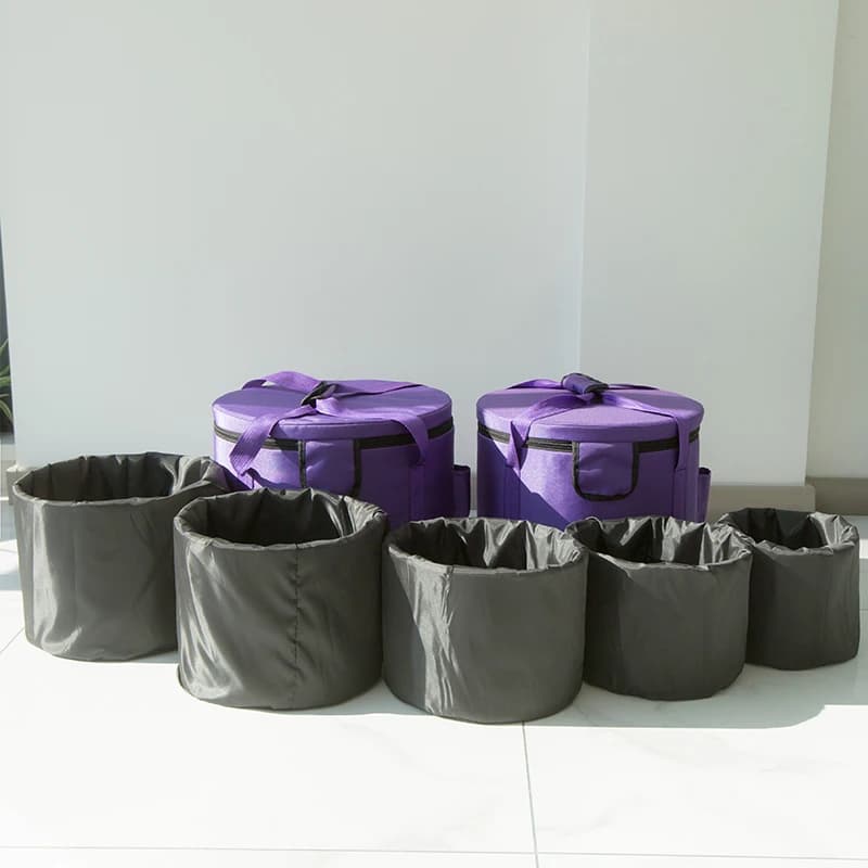 Portable Crystal Bowl Bag Case 14 Inch Canvas Thickening Special Bowl Bags Outdoor Carrying Storage Singing Bowls Accessories