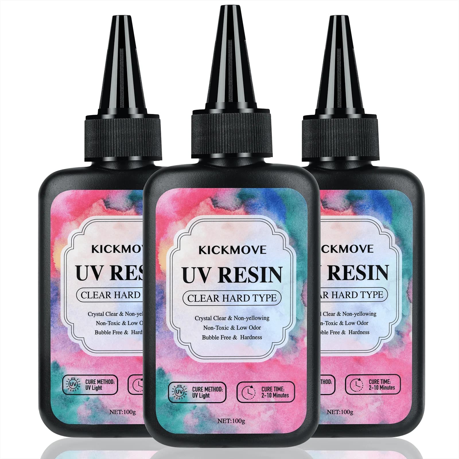 Resina UV da 300g trasparente, dura, resina epossidica cristallina aggiornata su resina polimerica UV premiscelata per la creazione di gioielli artigianali