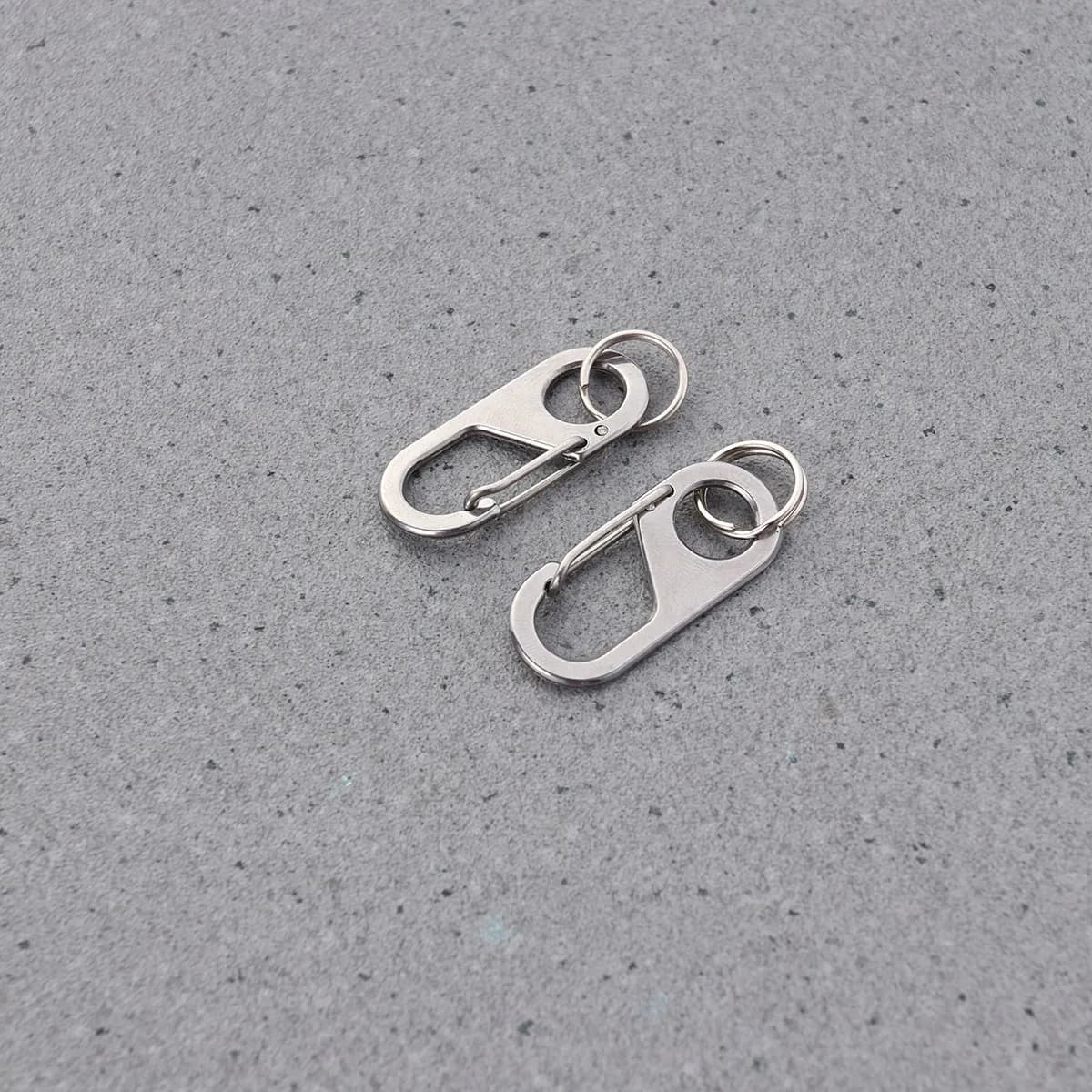 2 Pezzi Clip Rapidi in Acciaio Inossidabile per Targhette Identificative per Animali Domestici, Clip per Collari e Pettorine, Porta Targhette Sicuro per Cani
