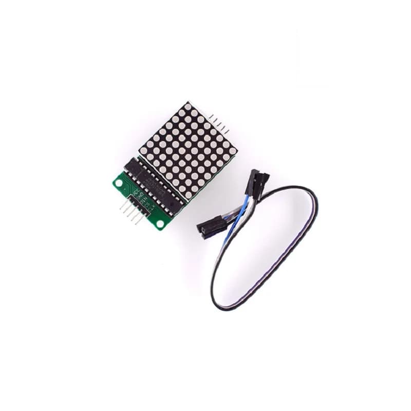 MAX7219 Point LED Matrix Module, MCU LED Display Control Module for Arduino, 5V Interface, Output/Ingress, Common Cathode