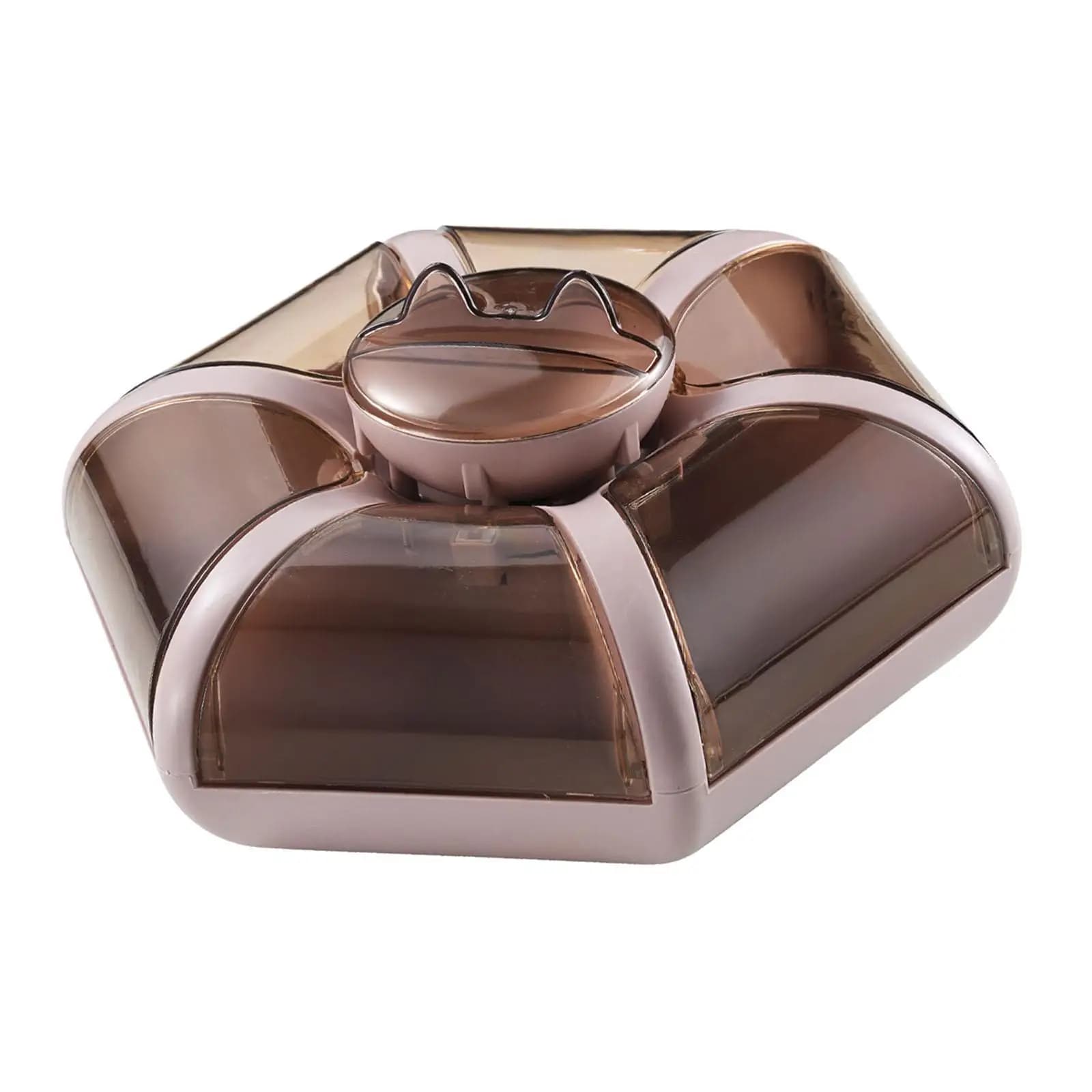 Vassoio Diviso per Servire, Piatto Diviso, Contenitore per Snack, Organizer per Alimenti per Dolcetti, Frutta Secca, Biscotti