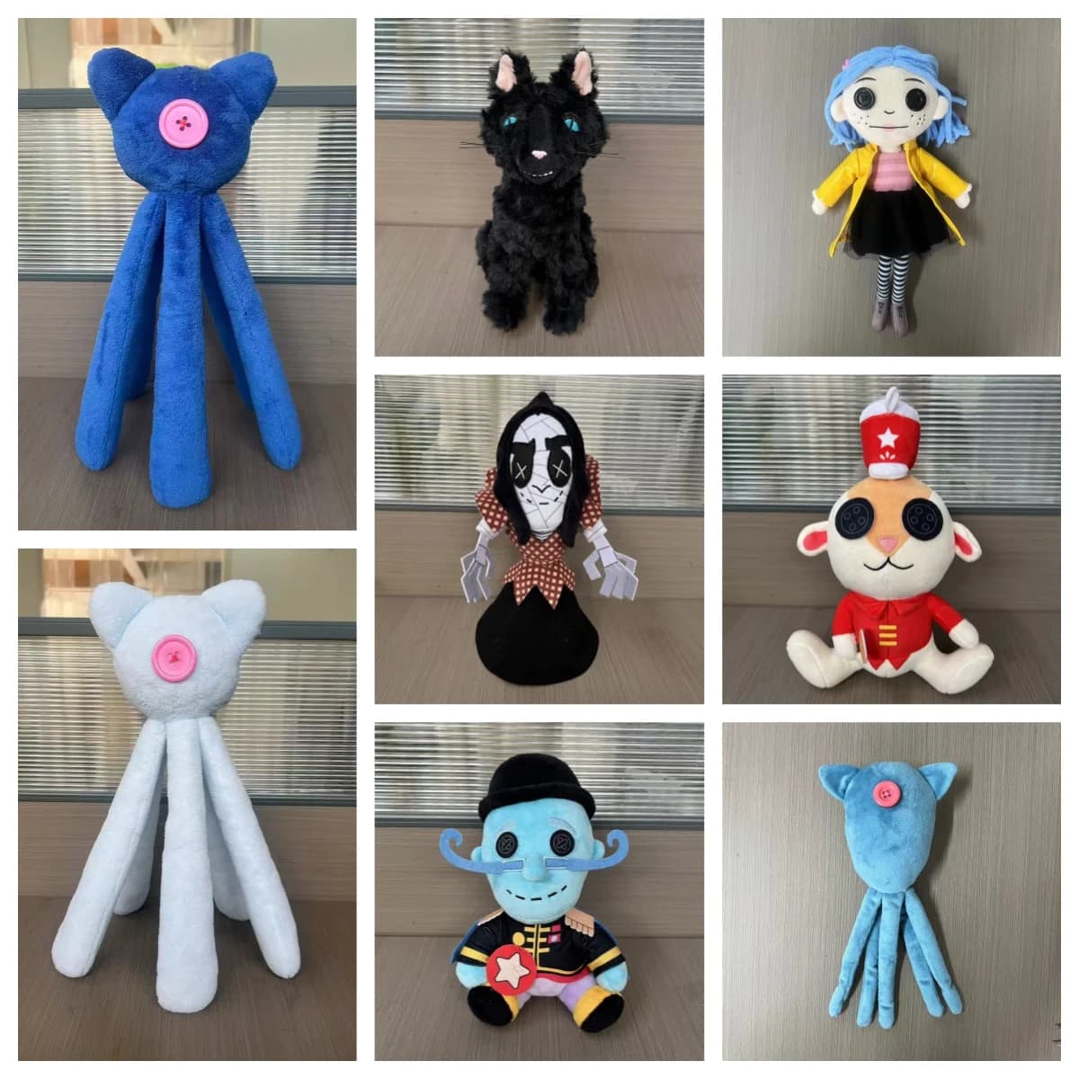 Coraline calamari peluche bambola di pezza giocattolo cartone animato figura cuscino morbido collezione carina bambole ornamento Kawaii giocattoli per bambini compleanno
