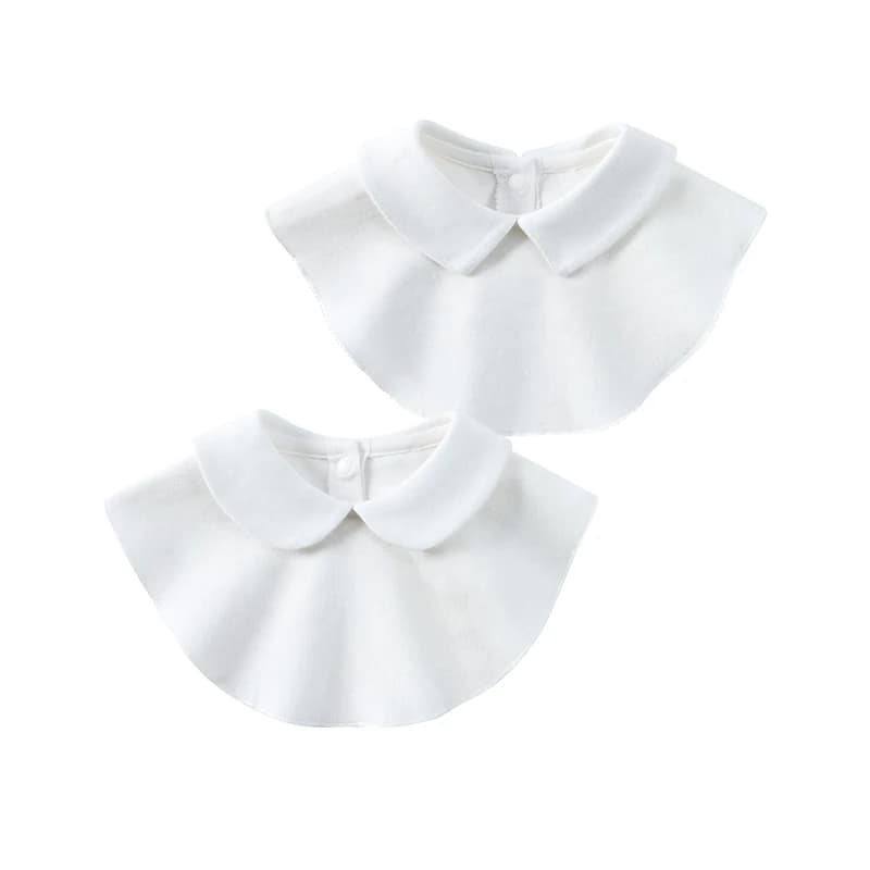 Boy Girl Rewind Detachable Collar Shirt Boy's Collection Faux Collection White Cotton False Collar Peter Pan Shirt tie 1-10T