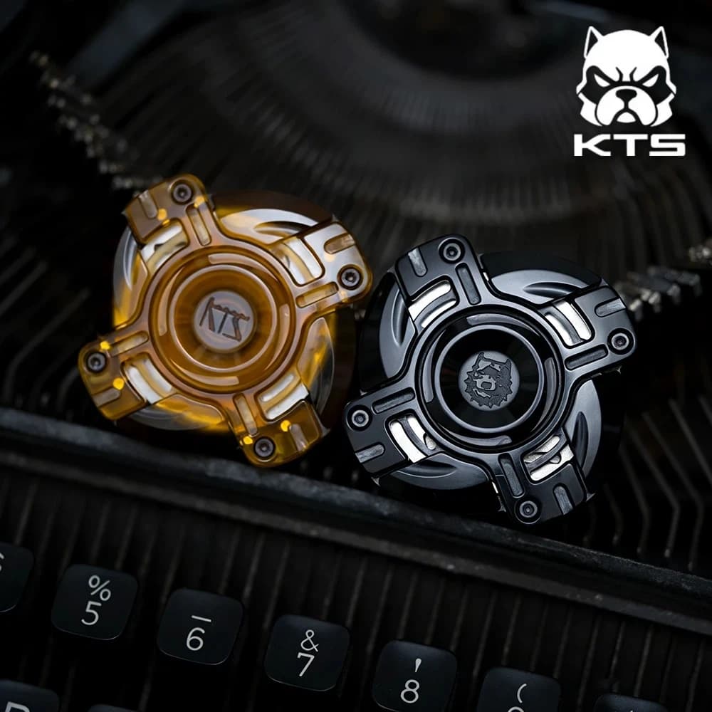 KTS EDC PEI Origin Fidget Spinner Open Nail Gyro Giocattolo Antistress per Adulti, Gadget per Alleviare l'Ansia, Design Originale