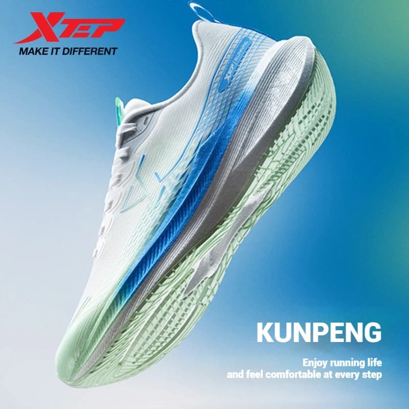 Xtep Kunpeng Scarpe da corsa da uomo 2025 Scarpe sportive estive in mesh leggero e traspirante con rimbalzo ammortizzante 875219110025