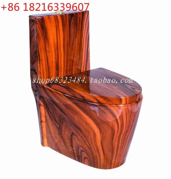 High-end wood vein boutiques, toilet with marble pattern, super swirl disposable toilet