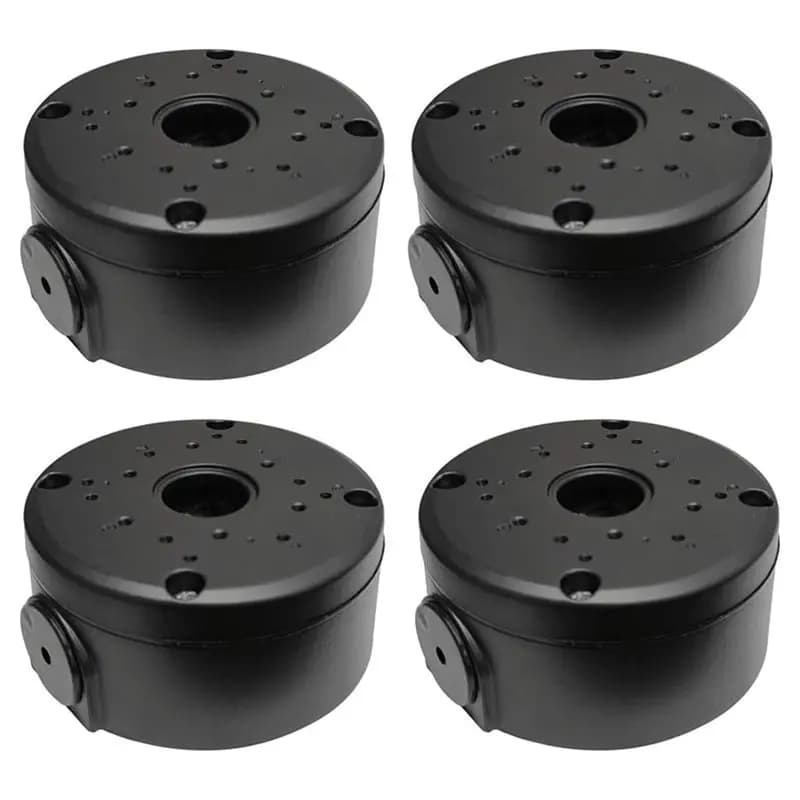 【GADGET DIGITALE】Supporto universale in plastica per telecamere di sicurezza IP Bullet e Dome (confezione da 4) (Nero)