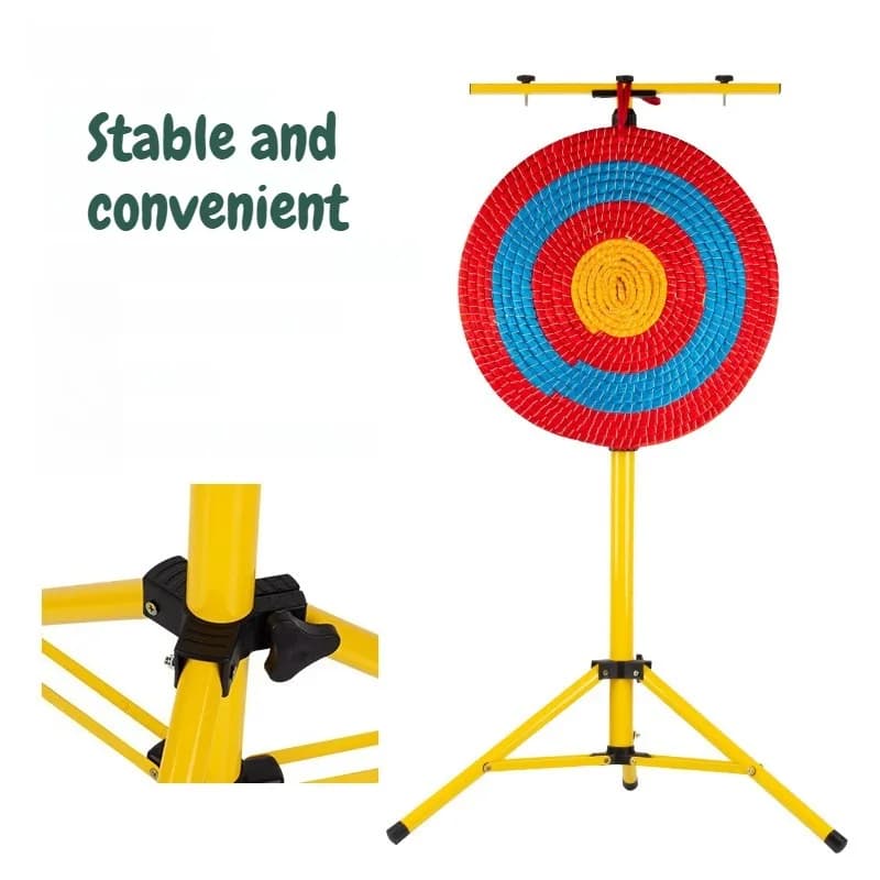 Supporto per Bersaglio Triangolare Mobile Regolabile, Design Pieghevole Robusto per Tiro con l'Arco e Caccia, Accessori per Sport all'Aperto