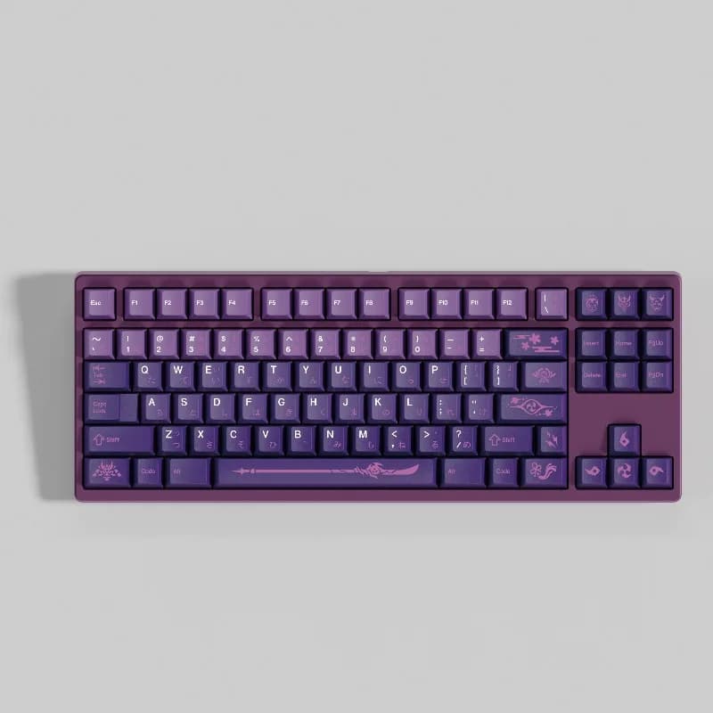 DMK Inazuma Tema Copritasti Set PBT Cherry Profilo Personalizzato Originale Fatto A Mano Copritasti per Tastiera Meccanica Accessori Regalo FAI DA TE
