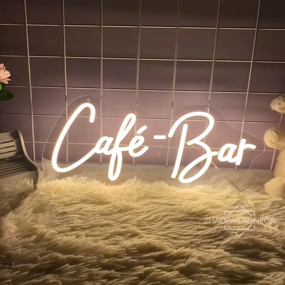 Cafe Bar Neon Sign Led Lights Cafe Restaurant Store Decor Wall Hanging insegne al Neon Coffee Shop Open Welcome Sign luci al Neon Usb