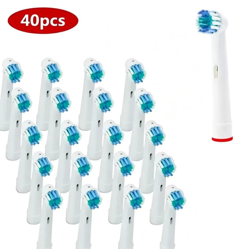 40 testine di ricambio per spazzolino elettrico Oral-B Fit Advance Power/Pro Health/Triumph/3D Excel/Vitality