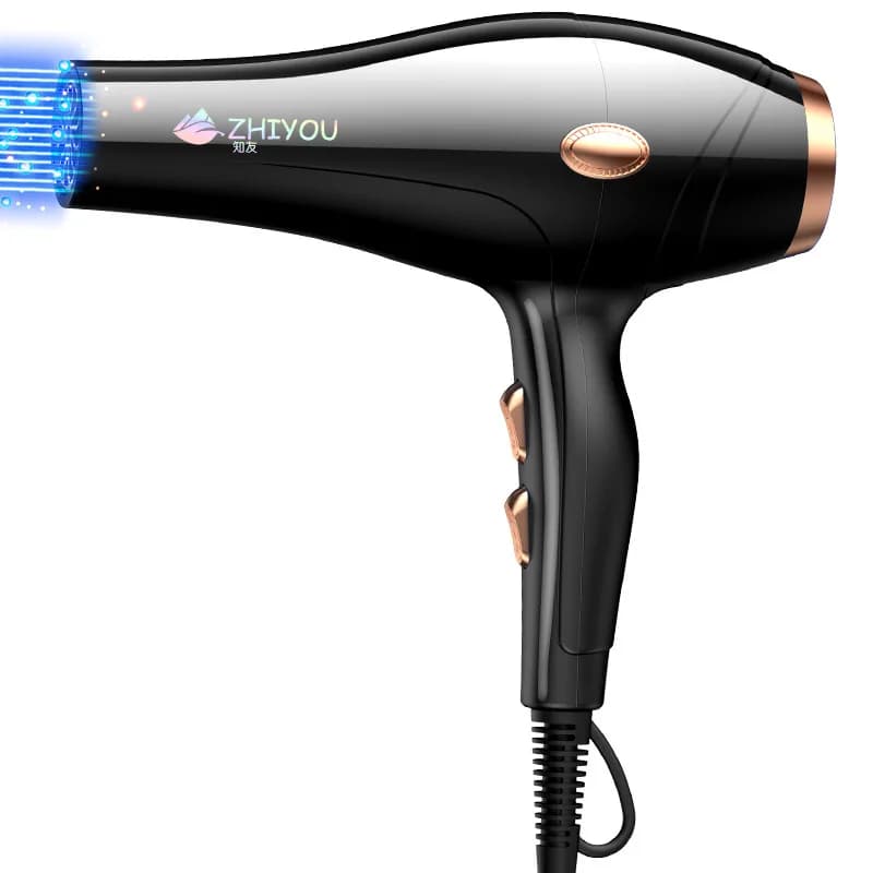 Asciugacapelli Parrucchiere Asciugacapelli agli ioni negativi ad alta potenza senza danneggiare i capelli.