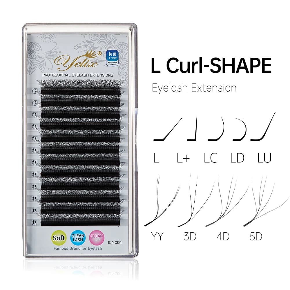 Yelix YY 3D 4D 5D Ciglia Premade Ventole Estensione ciglia W Stile Naturale Morbido Bloom Lash Nuove ciglia arricciate L/LU/M