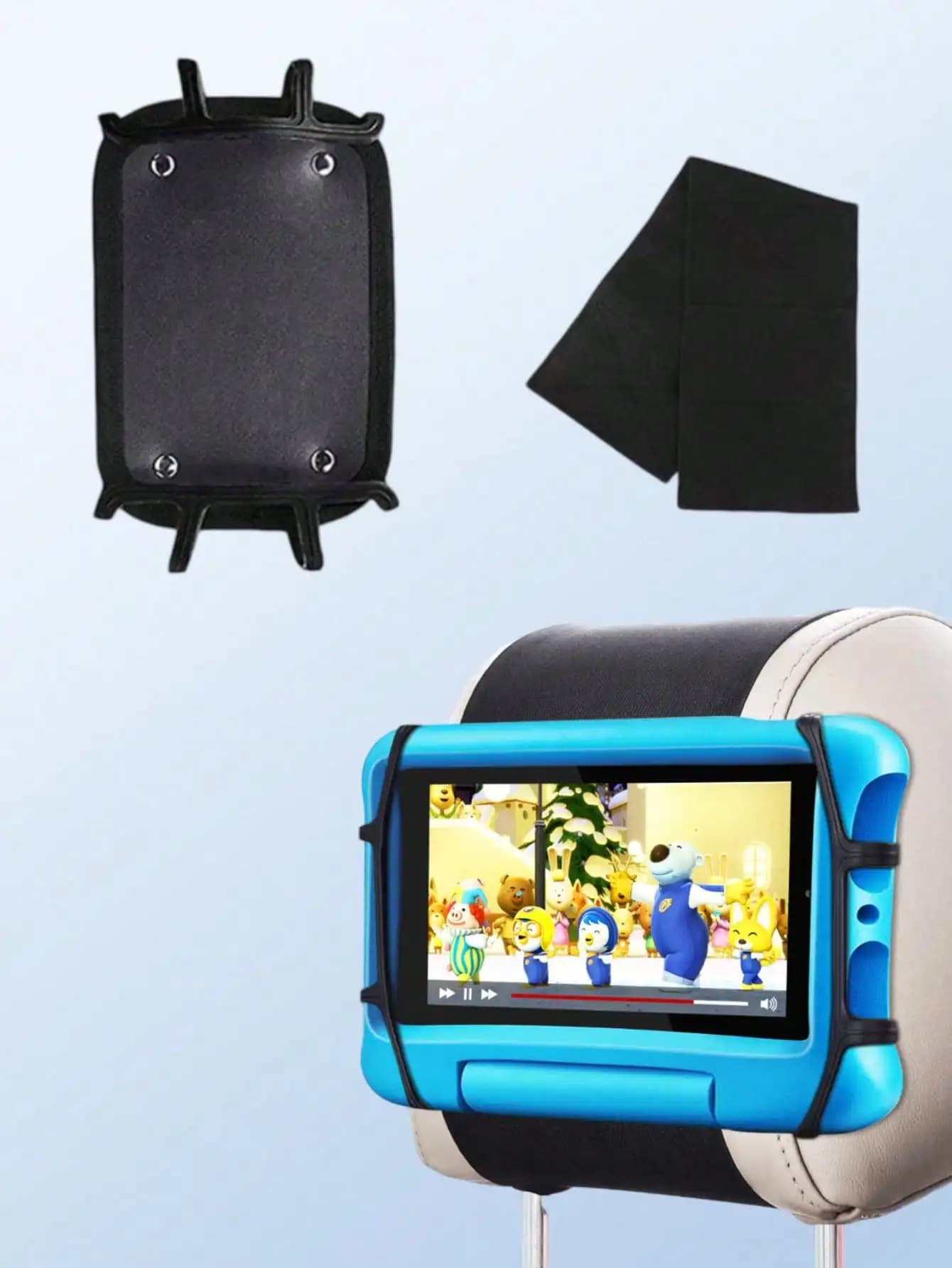 Supporto per tablet da auto da agganciare al poggiatesta - 360 ° Supporto Girevole Universale per iPad da 7-13 Pollici, Kindle Fire, Tablet Android e Console di Gioco Portatili