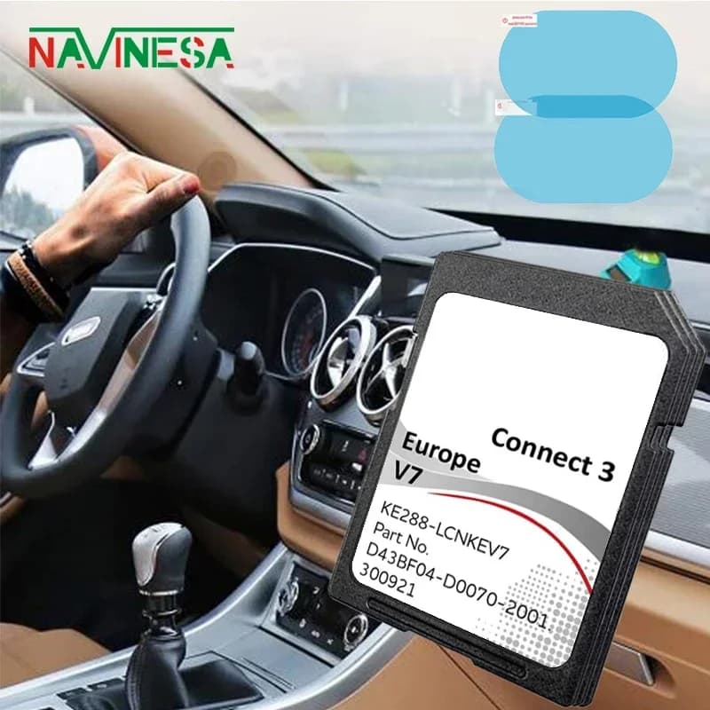 16GB Connect3 V7 Sat Nav GPS Mappa Versione Scheda SD GPS per Nissan Europe Car