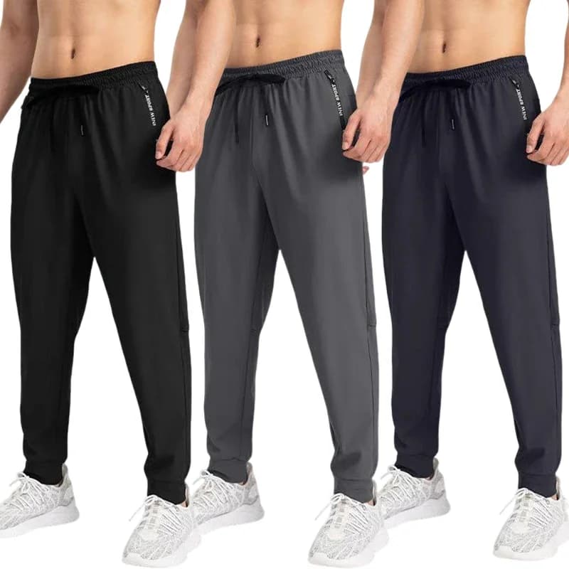 Pantaloni sportivi da uomo, pantaloni da allenamento sportivi flessibili, esercizi in palestra, corsa, vestibilità comoda, leggera e ad asciugatura rapida