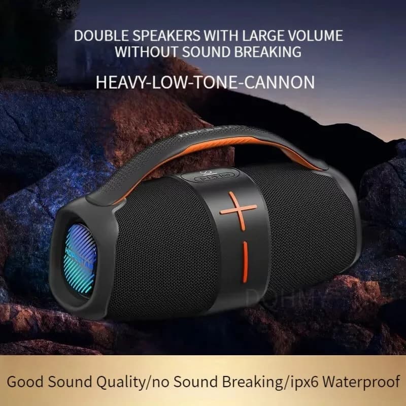 Altoparlanti Boombox originali da 40W ad alta potenza bluetooth portatile super Subwoofer lettore mp3 potente colonna Audio center