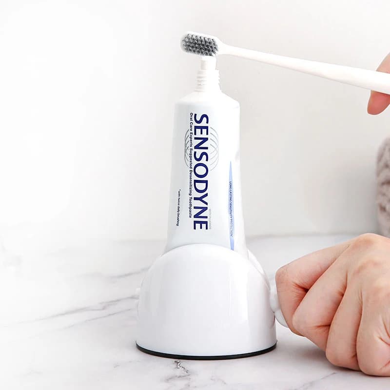 Dentifricio spremiagrumi supporto detergente accessori per il bagno dentifricio spremiagrumi portaspazzolino rotolamento dentifricio spremiagrumi