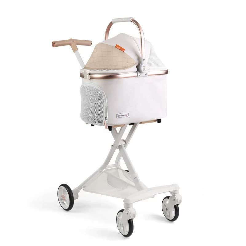 Factory Direct Sales High Landscape PU Leather Pet Cart Dog Cart Outdoor Rabbit Cat