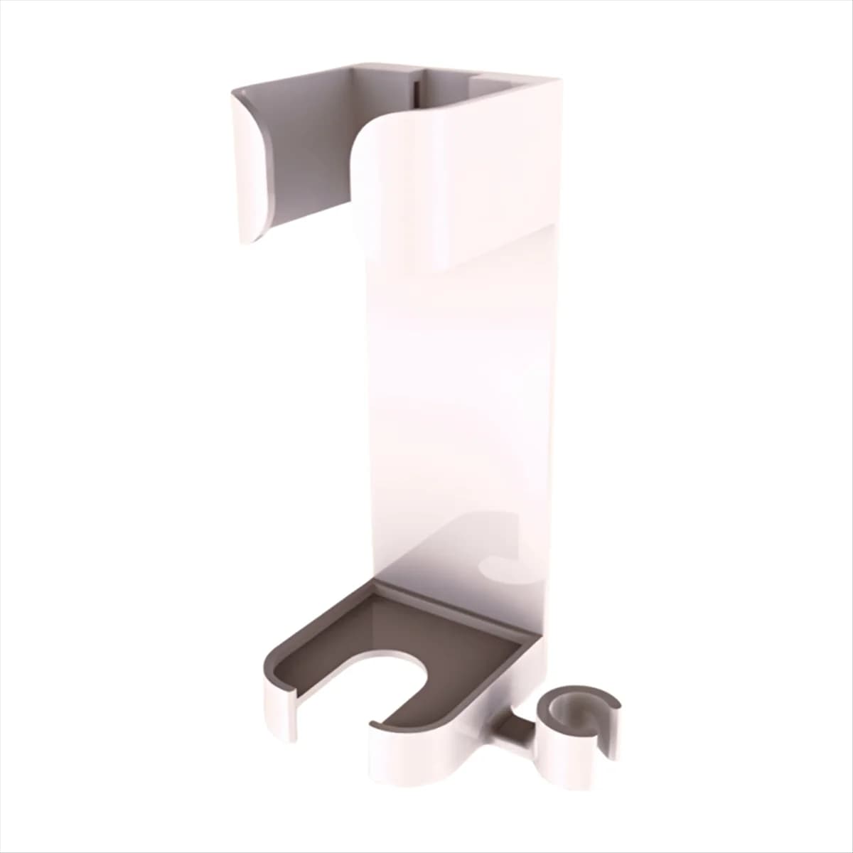 Punch-Free Wall-Mounted Storage Rack Hair Dryer Storage Rack White ABS Toilet storage rack