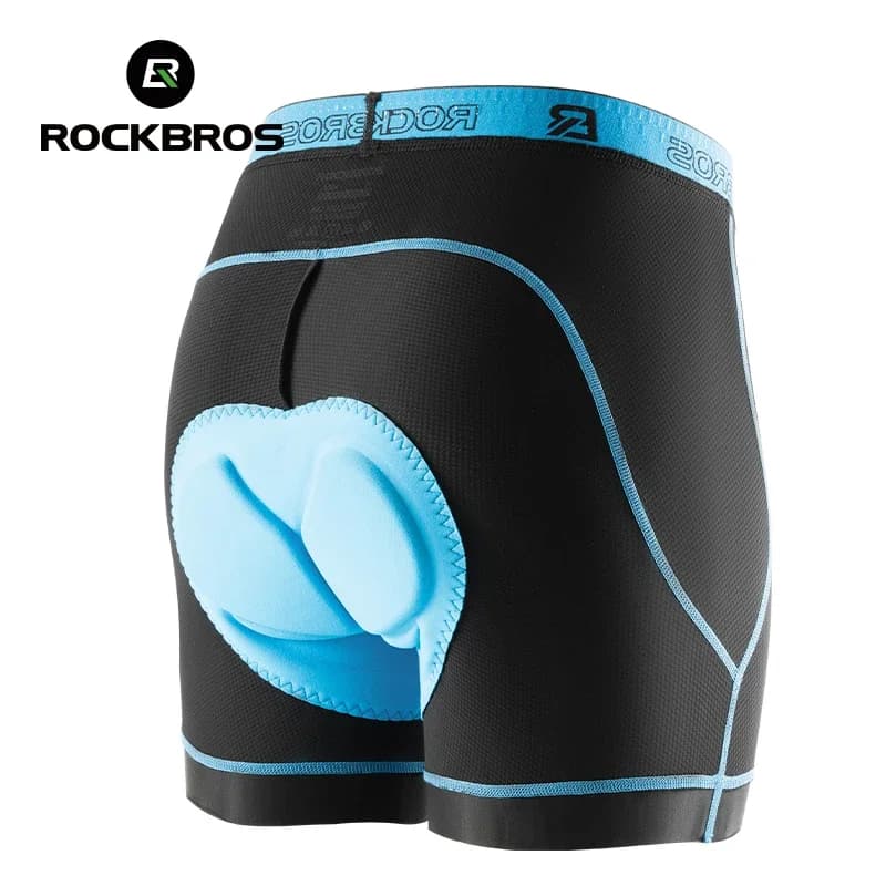 ROCKBROS Cycling Shorts Fast Drying MTB breathable mesh tights Cycling Bikes Men's Underwear Riding Pants 3D padded sports pants