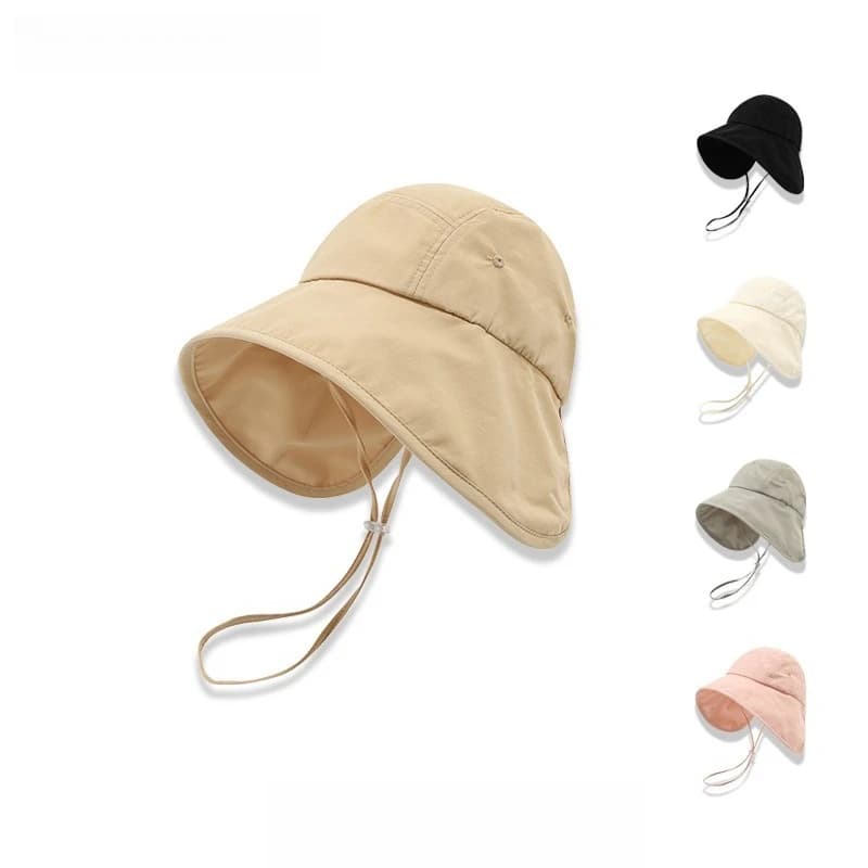 Solid Color Simple Bucket Sun Hat, Lightweight Breathable Fisherman Cap, Suitable for Daily Commute Outdoor Travel Vacation