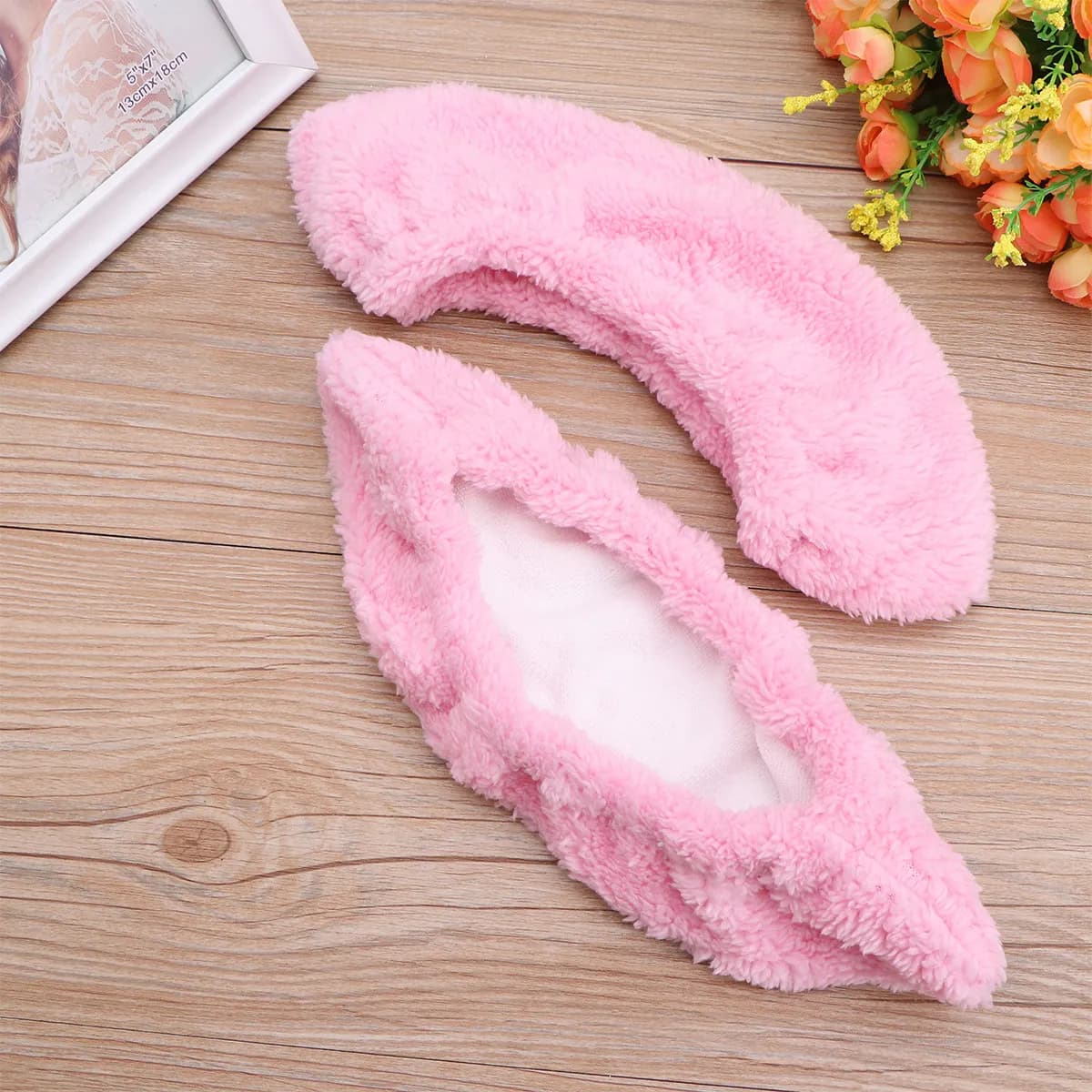 2 Paia di Protezioni per Pattini da Bambino, Elastiche, Morbide, Assorbenti, Rosa Chiaro, Taglia XXXL, Copri Pattini da Hockey su Ghiaccio