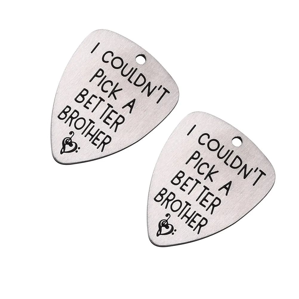 2Pcs Premium Titanium Steel Guitar Picks Plectrum Shrapnel for Guitar Lightweight Portable Professional Use Perfect Collection