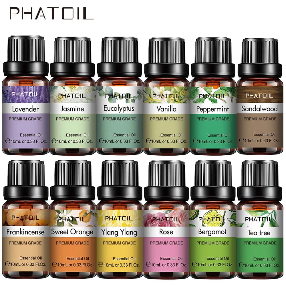 Essential oils of 10 ml, pure and natural lavender, for diffuser, humidifier, aromatherapy, aromatic oil with jasmine and vanilla, for candles and DIY soaps