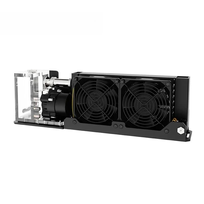 Mini light 3D printing cell phone tablet water cooling device double fan cooling module. SLMZ-ZT